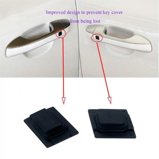 1 Pair Front Door Handle Button Switch Rubber Black For Kia Sportage 2017 -