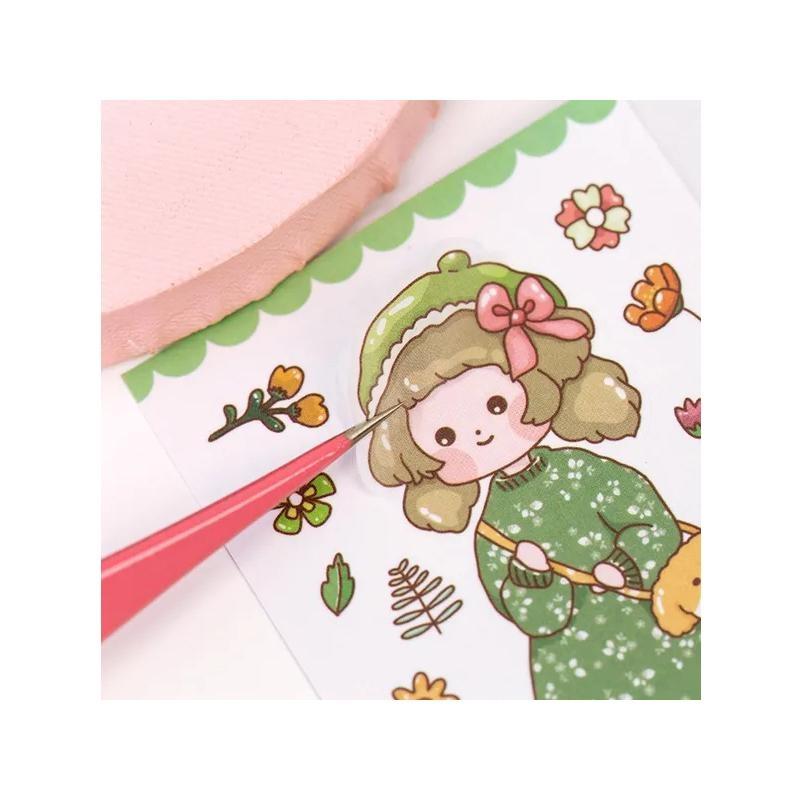 1 τεμ. Αυτοκόλλητη ταινία λευκώματος Λεύκωμα Ακριβείας Σειρά τσιμπιδάκια απολέπισης Αξεσουάρ εργαλείων χρώματος Macaron