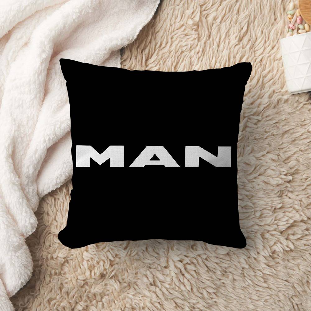 Cuscino Logo Camion M-Man Regali Arredamento Casa Ufficio Camera da Letto Divano Cuscino Auto Custodia 45X45Cm
