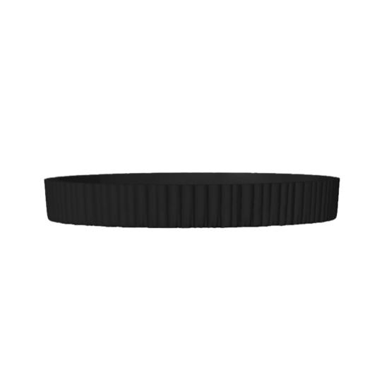 Round Decorative Tray for Coffee, Dining Table, Countertop, 3D Printed Scalloped Edge Serving Tray for Farmhouse, Kitchen, Home, Living Room