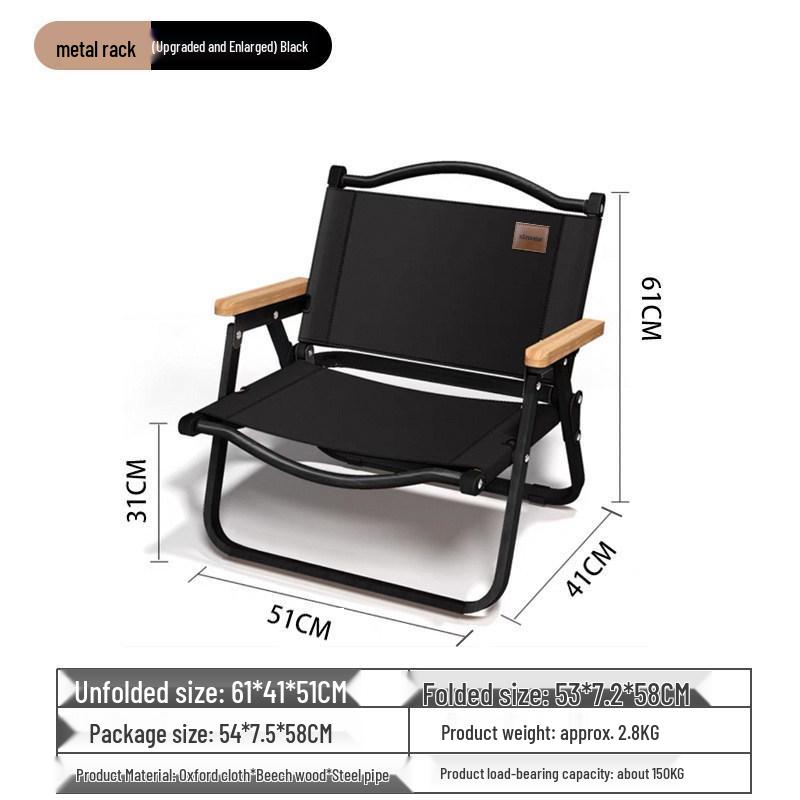 Kermit Outdoor Folding Chair: Camping, Fishing, and Beach Stool