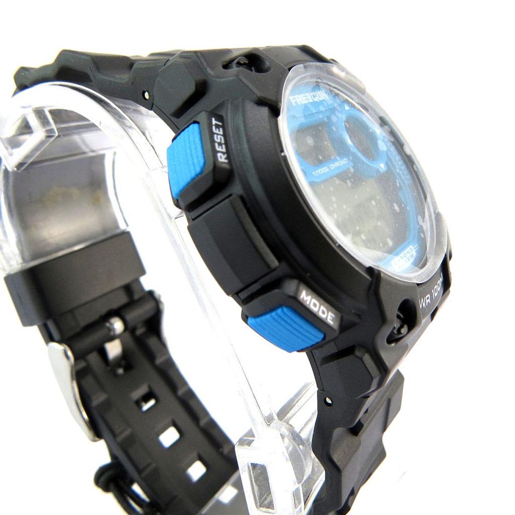 Freegun [P5345] - Montre étanche 'Freegun' noir bleu (digital) - 38 mm
