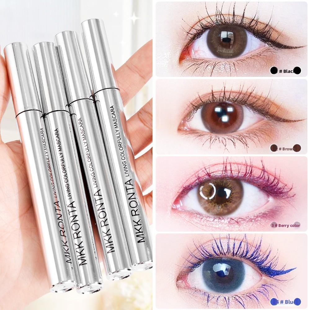 Colored Mascara, Waterproof Long-Lasting, Volumizing and Curling, Smudge-Proof, Fine Comb Brush for Precise Application