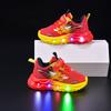 Fashion Girls Shoes Spring New LED Kids Light Shoe Soft Soled Boys' Shoes Anti Slip Child Sports Shoes Simple Girl Casual Shoe