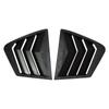 1 Pair Window Shutter For Honda Civic 9th 2011-2015 Car Front Triangle Window Louver Shutter Blind Shade Cover Trim Sticker Vent