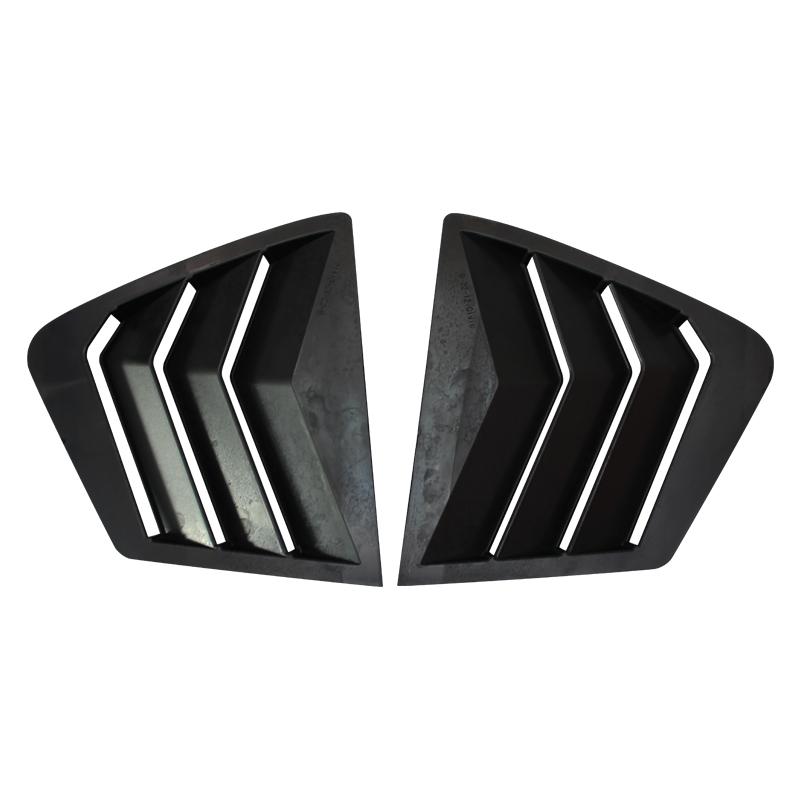 1 Pair Window Shutter For Honda Civic 9th 2011-2015 Car Front Triangle Window Louver Shutter Blind Shade Cover Trim Sticker Vent