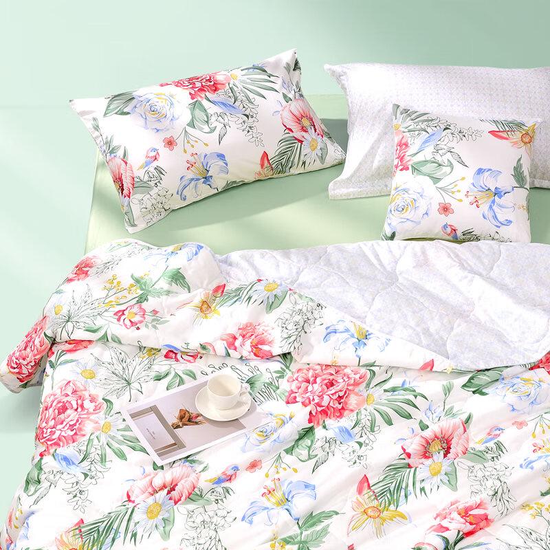 Fuanna Skillful Lotus Antibacterial Summer Quilt