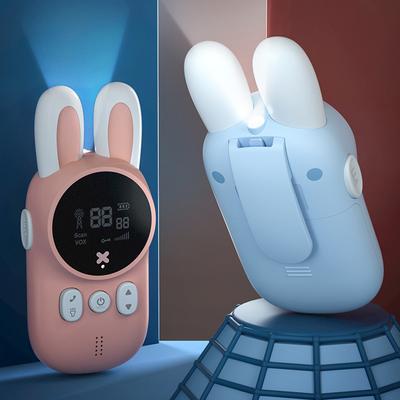 2ks Dětská vysílačka Dětské minihračky Ruční vysílačka Dosah 3 km UHF Rádio Lanyard Interphone Talkie Vysílačka Baby Dárek