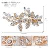 New Handmade Bridal Hair Clip with High-end Feel and Versatile Hair Trimming Edge Clip Alloy Rhinestone Pearl Duckbill Clip