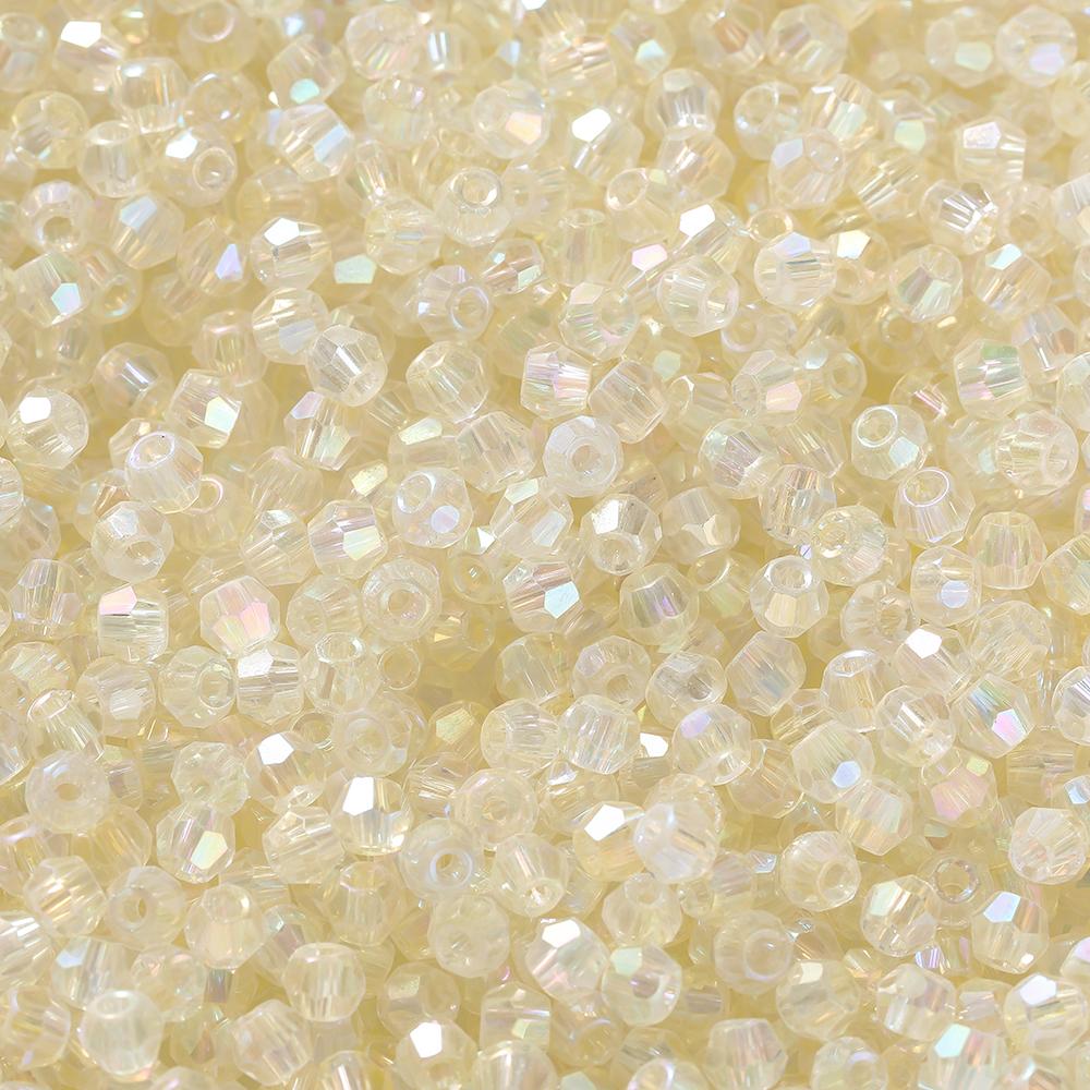 100pcs 3.5x4.5mm Shiny Crystal Beads Glass Mixed Beads Loose Spacer Beads for Bracelet DIY Jewelry Making Accessories