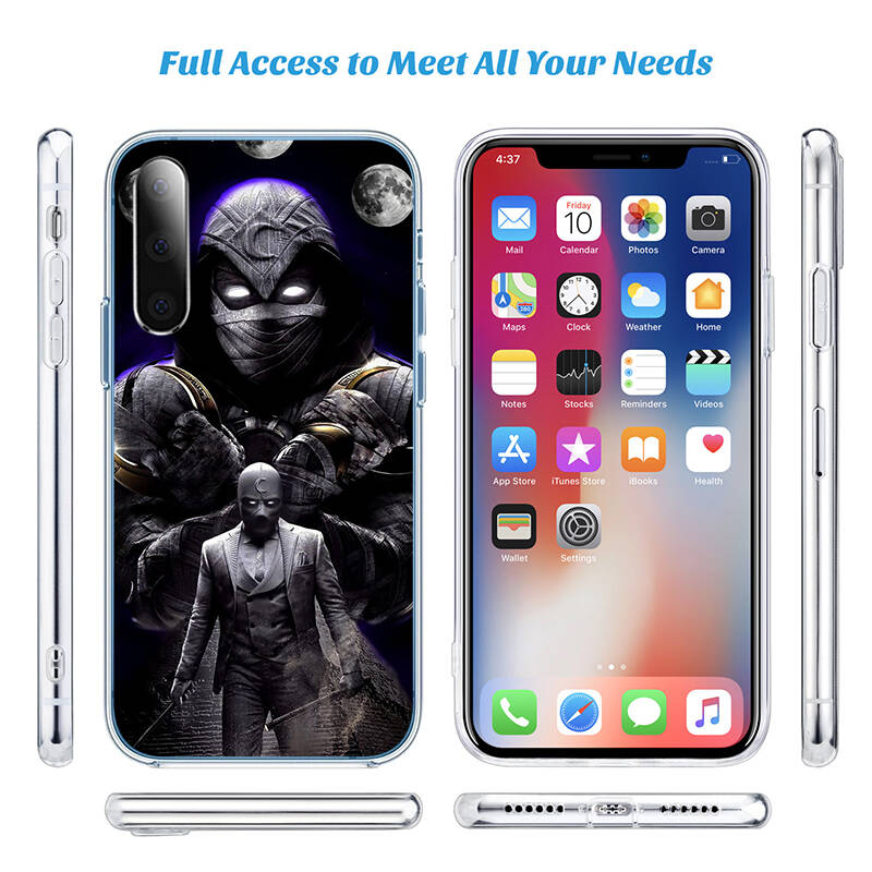 Moon Knight Case for Motorola E7 E22 E20 E13 E15 E22S E30 E40 G10 G20 G04 G22 G23 G05 G75 G35 G55 G6 G7 G8 G9 Plus Power Play