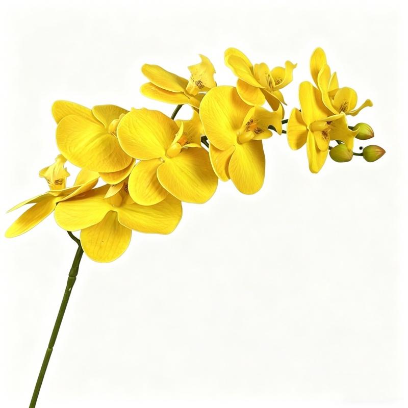 1Pcs 9-Head Flowers 38inch Artificial Butterfly Orchid Bouquet Artificial Flowers for Wedding Decoration Home Garden Room Decor