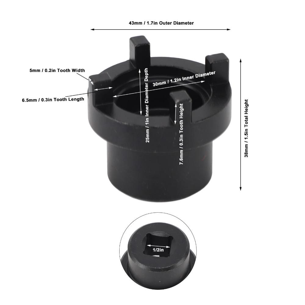 Heat Treated Swingarm Pivot Lock Nut Tool Swingarm Nut Socket Wrench  Motorcycle Repair Shops