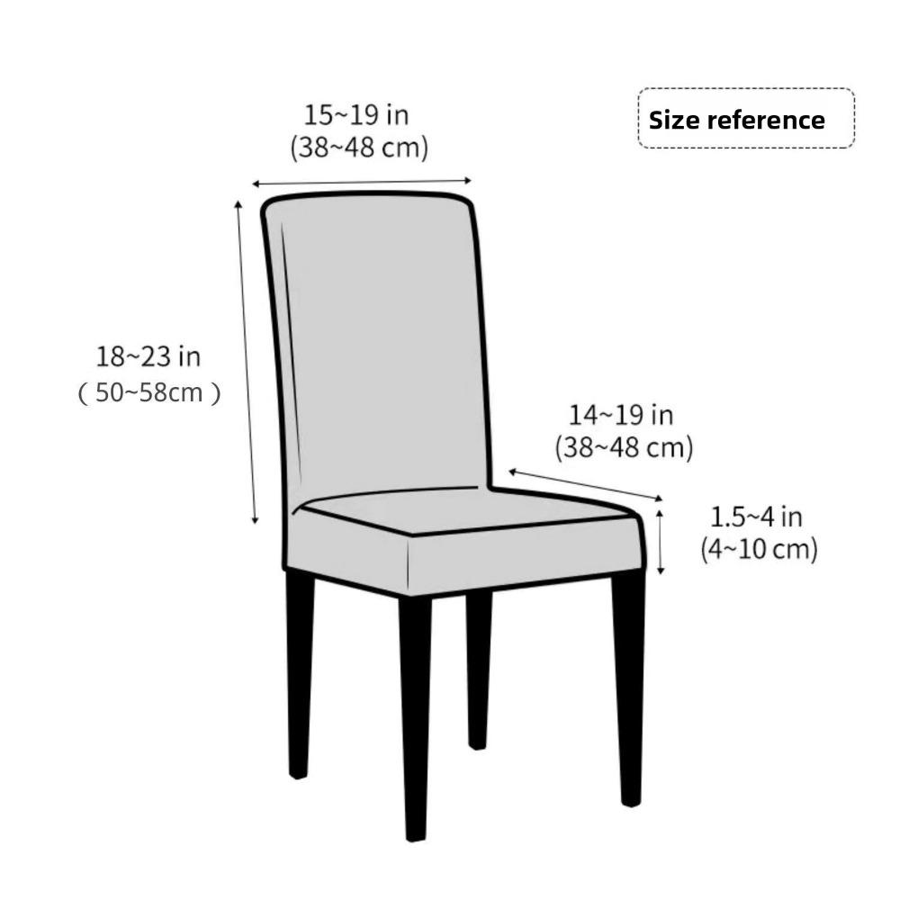 Elastic Jacquard Chair Cover Universal Dining Chair Slipcover Cross Border One Piece with Skirt Design
