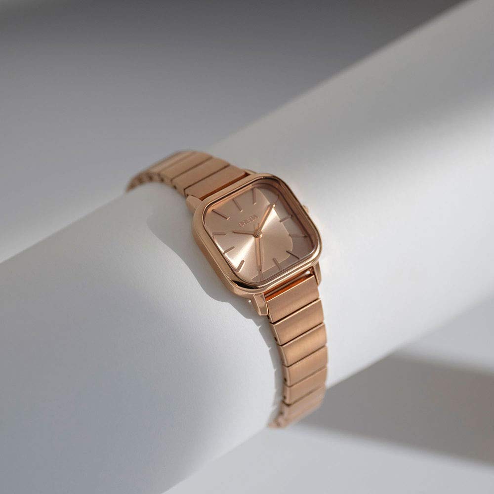 Breda Watch Esther Sunray Dial Bracelet Women Rose Gold 1735d