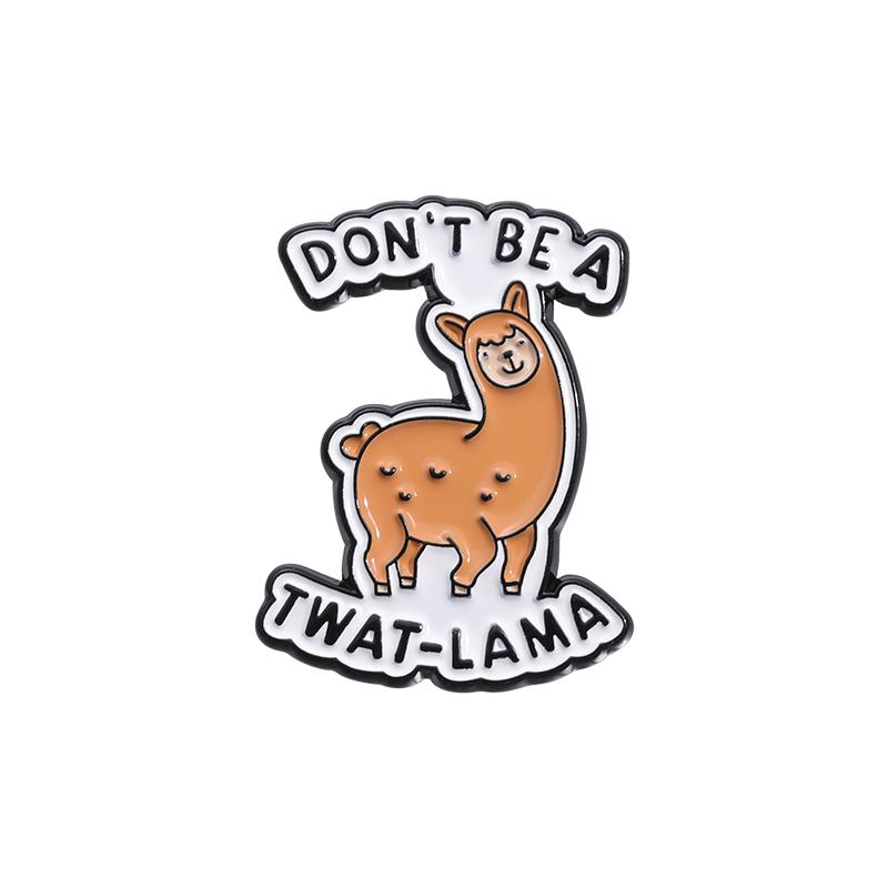 DON'T BE A DICKASAURUS Enamel Pins Custom CUNTCAKE TWATASAURUS Brooches Lapel Badges Cartoon Animal Jewelry Gift for Kids Friend