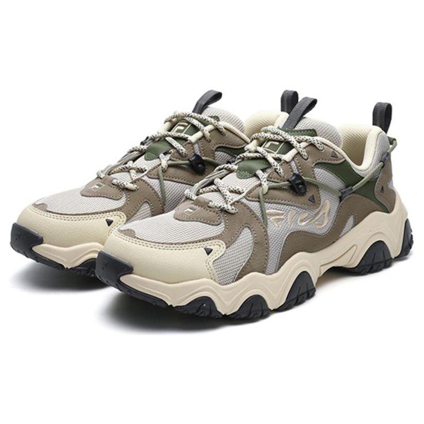 Fila Fluid 4 Cat Paw 4.0 Fabric Synthetic Leather Comfortable Trendy Shock Absorbing Wear Resistant Low Top Casual Shoes Men Sneaker F12M342107FSM