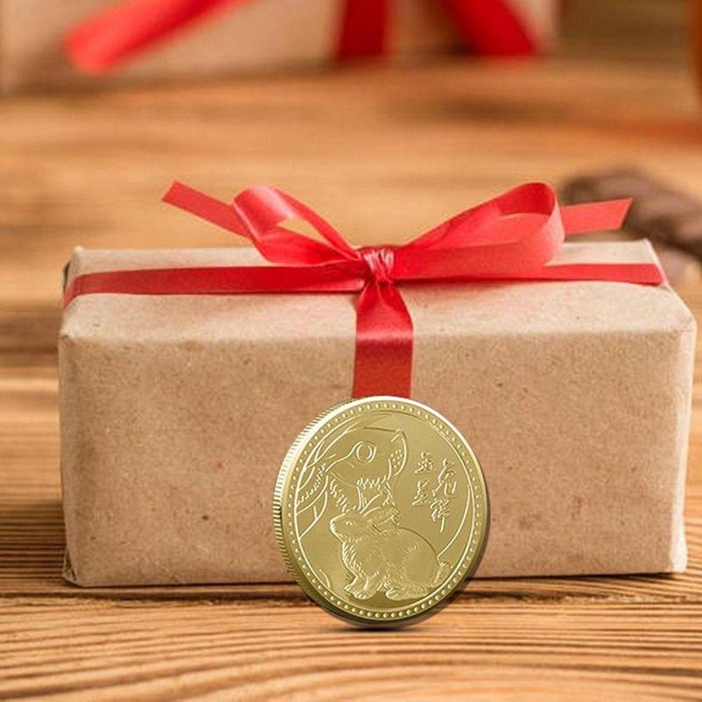 And Luck Rabbit Mascot Twelve Zodiac Decorative Collectible Rabbit Coin Souvenir Commemorative Coin