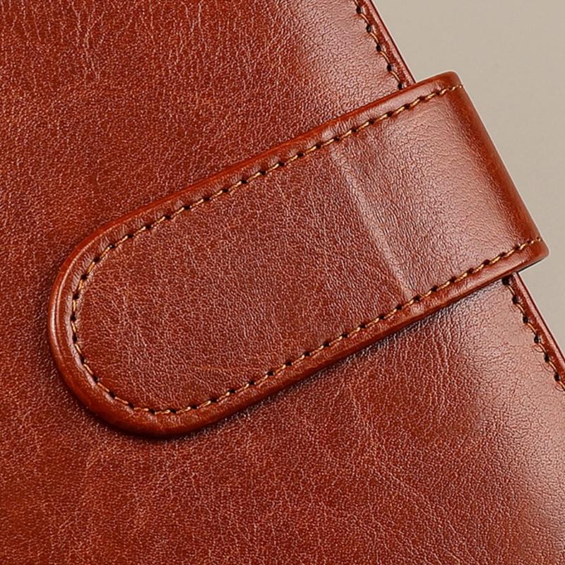 Business Conference Folder Leather Clipboard Folder Letter Size Document Folder with Card Pocket Storage Pocket Pen Slot