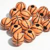 Großhandel 50 Stück/Packung Basketball Fußball Baseball Rugby Tennis Perlen zur Schmuckherstellung 10mm 12mm Acryl DIY Armband Halskette