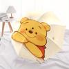 Winnie the Pooh, Cartoon Bear Automatic Opening and Closing Umbrella - 8 Ribs Portable Folding Umbrella with Plastic Handle, Suitable for Le