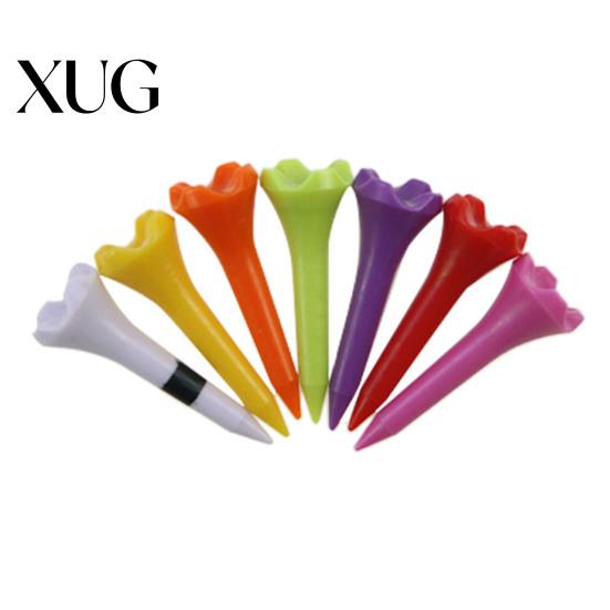 Tough Golf Tee 10Pcs 38/70/82MM Striped Height Adjustable Sharp Tip Plastic Ball Holder Training Aid Spike Kit Accessories Golfer Gifts