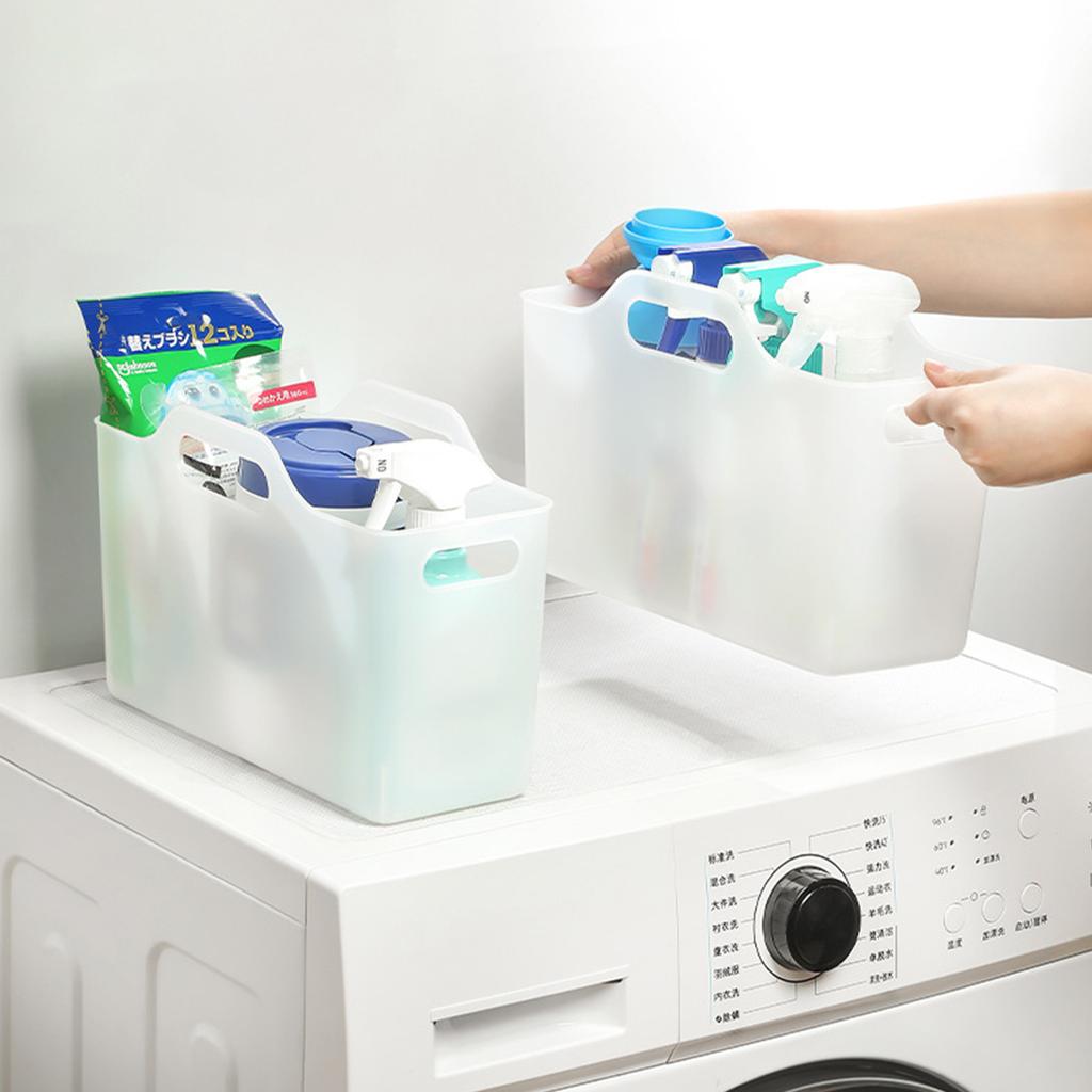 Comfortable Storage Box for Women Hand Box Plastic Organizing Basket Portable Storage Case for Kitchen Bathroom Office