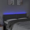 VidaXL LED Headboard Bedroom Furniture Double Bed Accessory Head of Bed Frame Interior Dark Grey 3121471