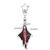 Anime Fashion Kamado Nezuko Cartoon Acrylic Keychain Pendant Charm Bag 5cm Jewelry Accessories Key Ring Gifts Toys for Friends