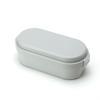 Miyoshi Seisakusho Lunch Box with Integrated Ice Pack Dome M Oyster Gray GEL-COOL 0101-0167