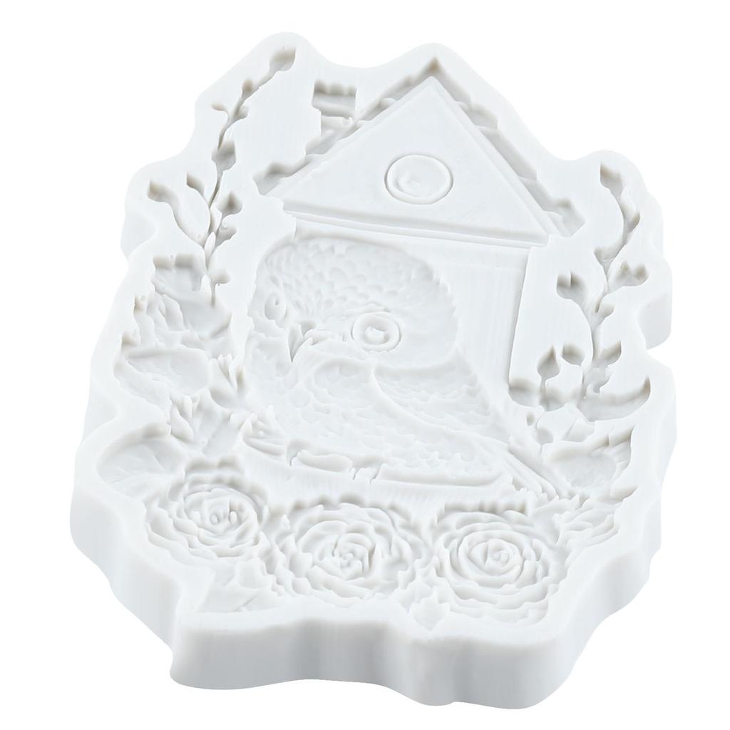 Owls Bird Silicone Molds Owls Fondant Mold Cake Decorating Tools Cupcake Topper Candy Chocolate Gumpaste Mold
