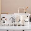 Panda Merchandise Travel Tea Set a Pot of Three Four Six Cups Suet Jade Porcelain High-end Corporate Business Gift Set