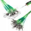 Steel Leader Set 10 Pieces 7Kg Green 15Cm