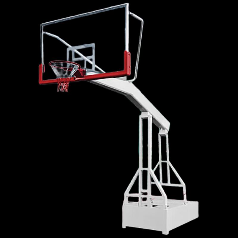 JEEANLEAN Manual Hydraulic Adjustable Basketball Hoop