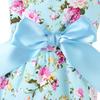 Pet Clothes - Flower Print Cotton Cute Pet Dress Cat Dog Costume Outfit Clothes