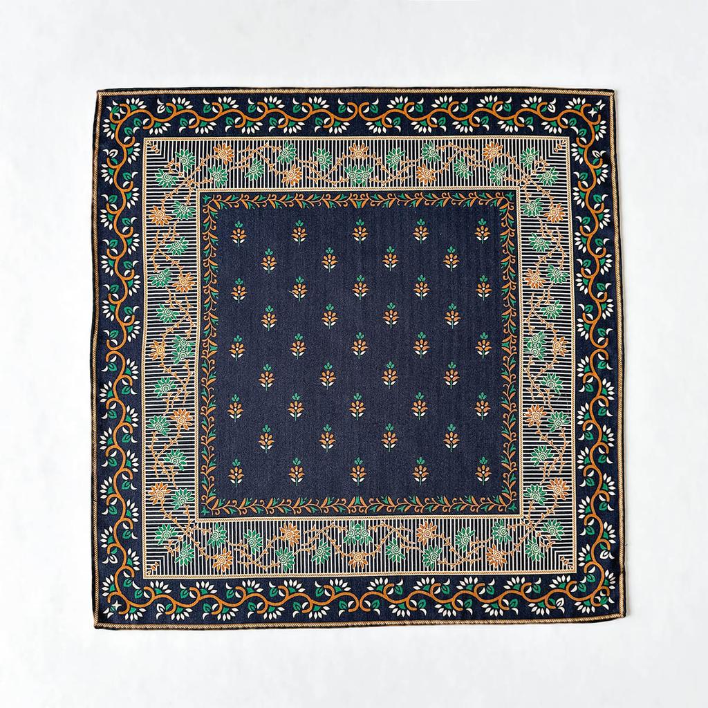 Wool Scarf Women'S Spring Summer Foreign Style Fashion Double-Sided Two-Color Shawl Silk Wool Small Square Scarf