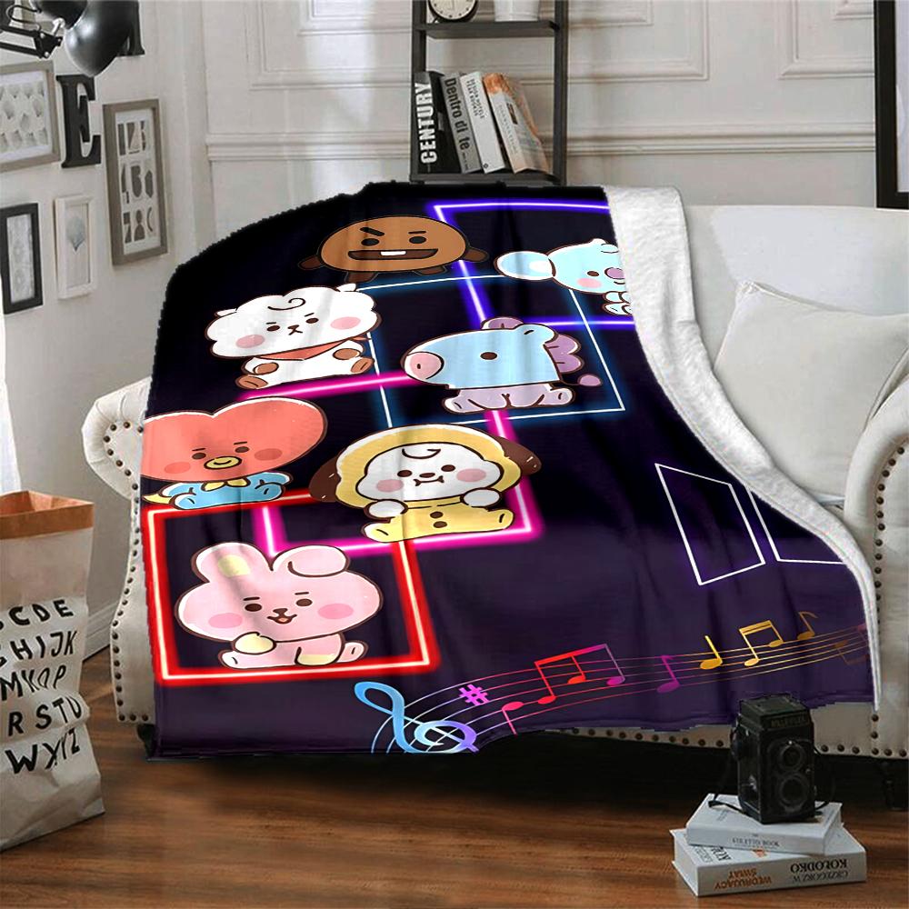 Music Box Adventure Flannel blanket, soft and warm, suitable for beds and sofas, all seasons, portable travel blanket. 0730137
