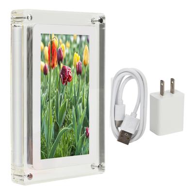 7in Digital Picture Frame with Speaker 1500mAh 8GB Smart Video Electronic Photo Album for Home