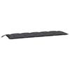 VidaXL Coussin de banc de jardin anthracite 180x50x7 cm tissu oxford 314968