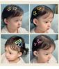 8 Pcs Children Cute Colors Geometric Stars Heart Ornament Hair Clips Girls Lovely Sweet Hairpins Kid Hair Accessories