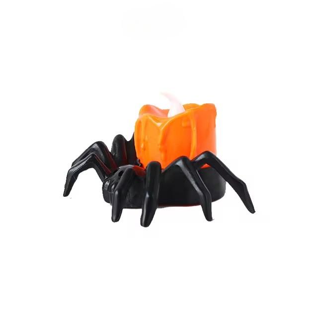 

Хэллоуин Паук Свеча Лампа Украшения Пластиковый Светодиодный Светильник Атмосфера Ужасов Декоративный Орнамент Паук Хэллоуин Вечеринка Декор 1PC