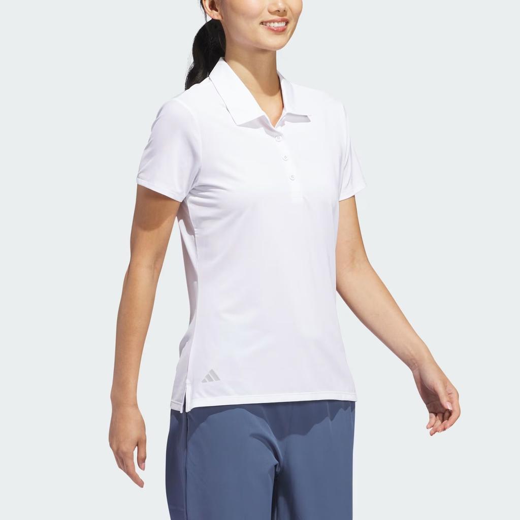 Adidas Ultimate365 Solid Short Sleeve Polo Shirt Women Tops White IP4216