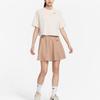 New Nike Drop Shoulder Sleeve T Shirt Women's Light Rosewood Umber FB7227-104