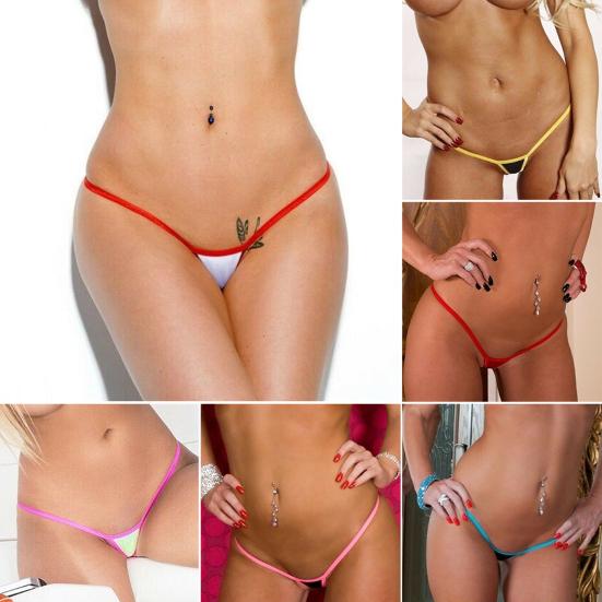 Populær Stretchy Simple Women G-string Attraktiv Good Touch Thong for daglig bruk