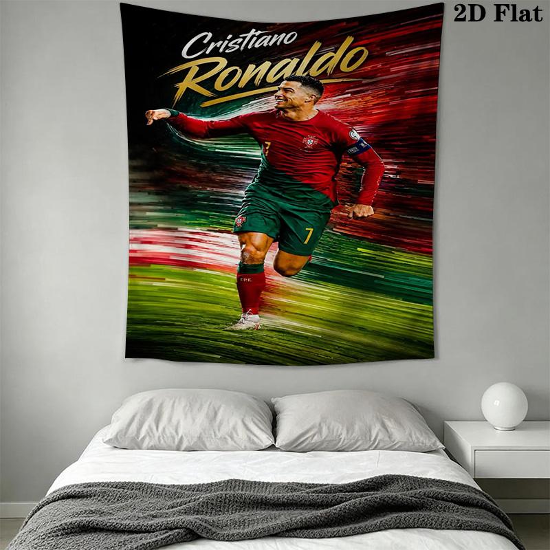 Ronaldo'S Pride Portugal'S Soccer Legend Bedding 1 Duvet Cover 2 Pillowcase Without Core Soft And Comfortable Christmas Birthday Gift