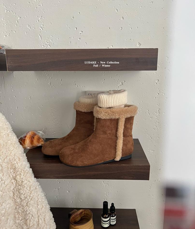 Inner height increase~ Snow boots women's winter warm velvet cotton boots 2025 new models