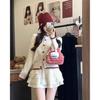 Color Matching Love Button Long-sleeved Sweater Women's 1116 Spring and Autumn New Korean Loose Design Sense Niche Short Cardigan