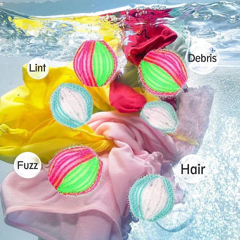 6/12 Pieces Downy Laundry Balls Fabric Softener Washing Capsules Floating Hair Remover Removes Lint From Clothes Personal Care