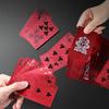 PVC Waterproof Anti Folding Thick Red Playing Cards Board Games for Family Outdoor Picnic Kill Time Entertainment Toys