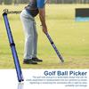 Raccoglitore per palline da golf Staccabile Lega di alluminio Retriever Pinza Strumento Tubo Shag Raccoglitore Raccoglie 21 palline Conveniente